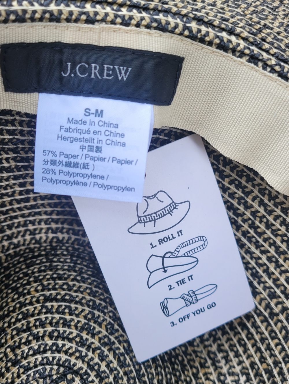 J. Crew Packable Straw Hat - Picture 4 of 5